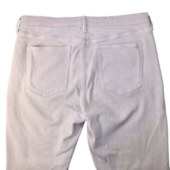 GAP Raw Hem Leggings Jeans Skimmer 32 Regular Lilac Purple Stretch High Rise - Picture 4 of 6